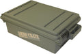 MTM ACR4-18 Ammo Crate Utility Box-Carry up to 65lbs of gear-Stackable design. double padlock for security - Water-resistant O-ring seal - Army Green