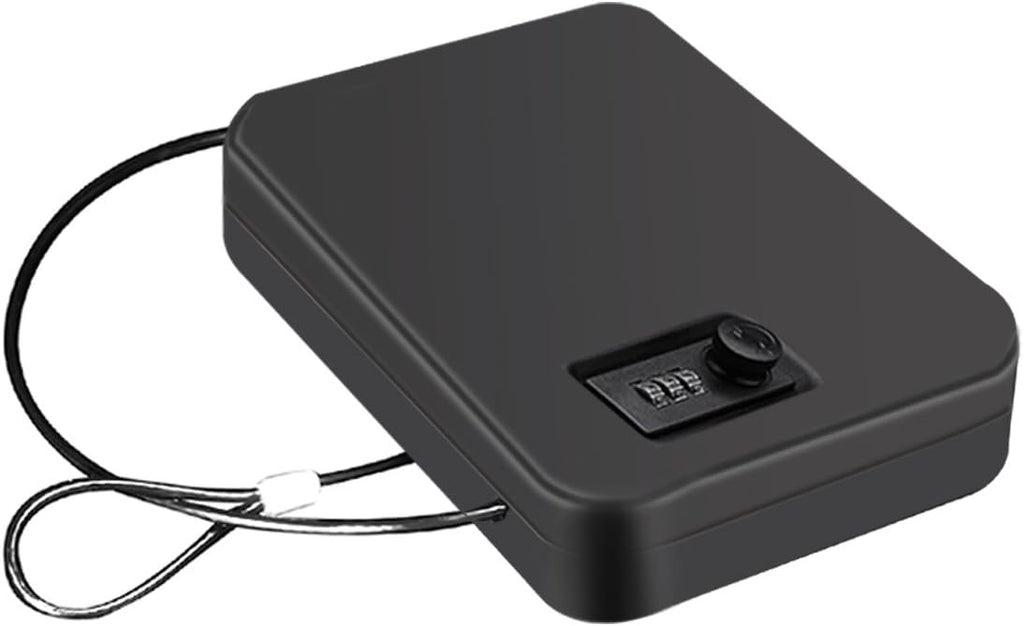Younion Pistol Safe. Portable Travel Gun Safe. Gun Lock Box. Dial Lock