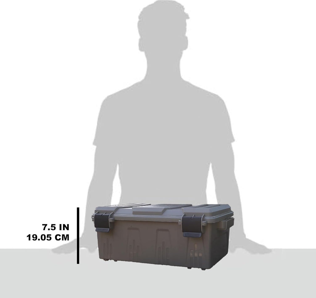 MTM ACDC30 Divided Ammo Crate Utility Box. Outdoor Gear & Tool Storage. Water- Resistant. Stackable. Snap Latch. 21x11.2x7.5. USA Made. Dark Earth