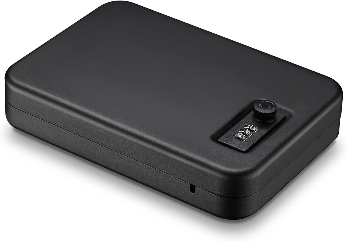 Younion Pistol Safe. Portable Travel Gun Safe. Gun Lock Box. Key Lock