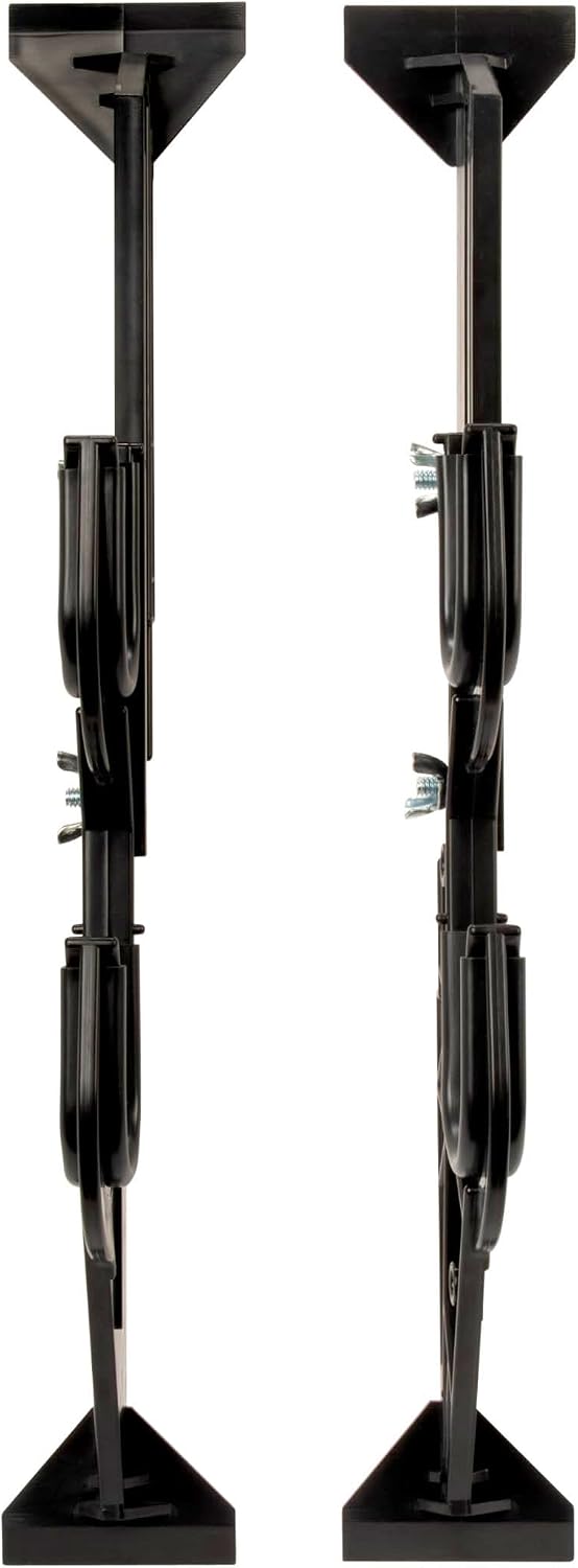 Allen Company Molded Truck Gun Rack for Rear Window - Gun Holder for Two Shotguns. Rifles. Bows. or Tools - Gun and Hunting Accessories for Car or Wall Mount - Adjustable 9.5-16.5 . Black