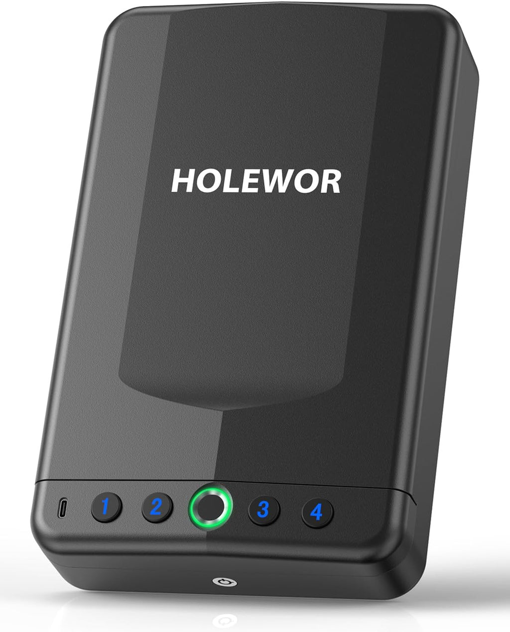 Car Gun Safe Small Pistol Safe Handheld Biometric Gun Cases for Handguns. Portable Fingerprint Pistol Lock Security Box for Travel Nightstand Bedside