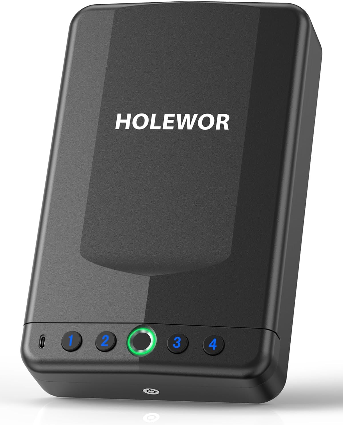 Car Gun Safe Small Pistol Safe Handheld Biometric Gun Cases for Handguns. Portable Fingerprint Pistol Lock Security Box for Travel Nightstand Bedside
