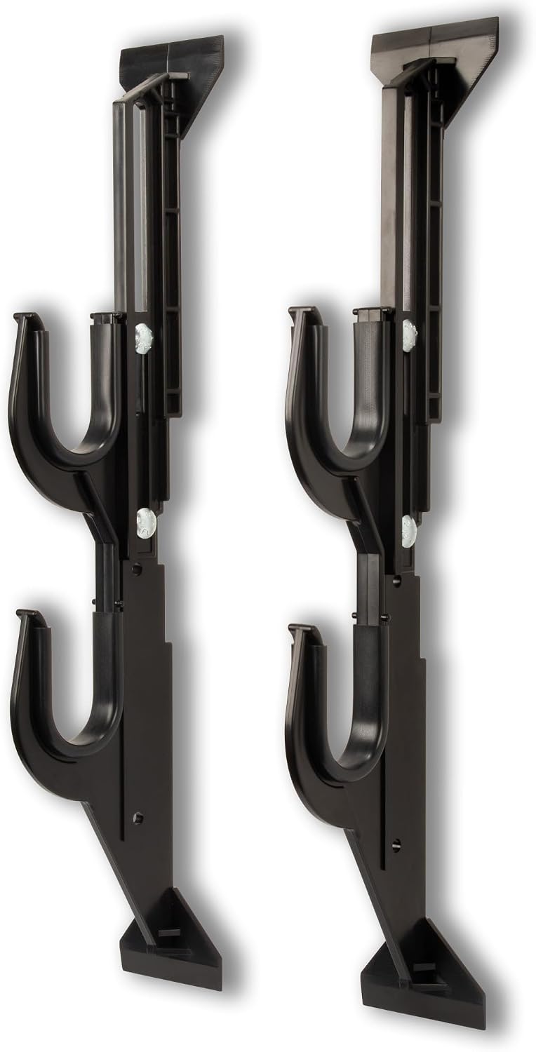 Allen Company Molded Truck Gun Rack for Rear Window - Gun Holder for Two Shotguns. Rifles. Bows. or Tools - Gun and Hunting Accessories for Car or Wall Mount - Adjustable 9.5-16.5 . Black