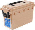 Sheffield 12627 Ammo Box Made in USA Stackable Lockable Ammo Storage Box | Lockable Storage Box. Water and Dust Resistant Dry Box. Secures Hunting Gear. Gun Accessories. Supplies. and Bullets