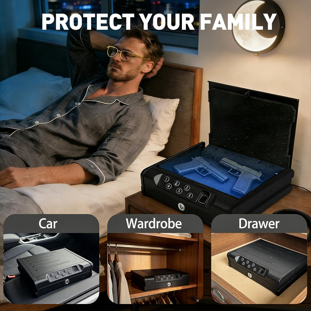 VORanexs Gun Safe with three access ways