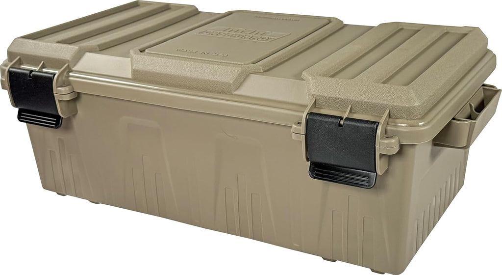 MTM ACDC30 Divided Ammo Crate Utility Box. Outdoor Gear & Tool Storage. Water- Resistant. Stackable. Snap Latch. 21x11.2x7.5. USA Made. Dark Earth