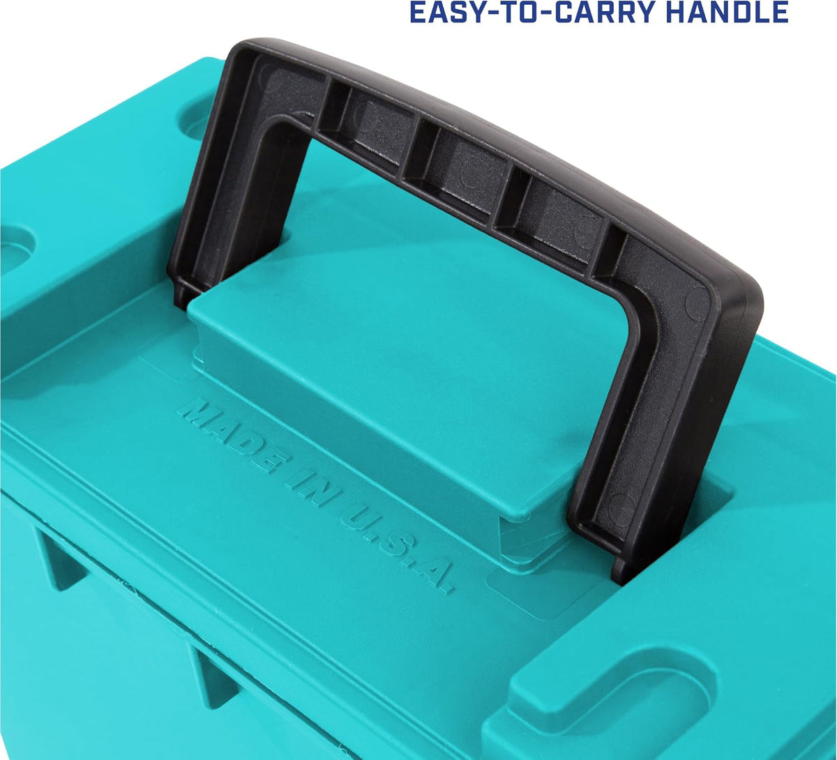 Sheffield 12633 Ammo Box Made in USA Stackable Lockable Ammo Storage Box | Lockable Storage Box. Water and Dust Resistant Dry Box. Secures Hunting Gear. Gun Accessories. Supplies. and Bullets