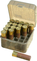MTM S25-12M-41 25 Round Shotshell Box. USA Made. Clear Smoke