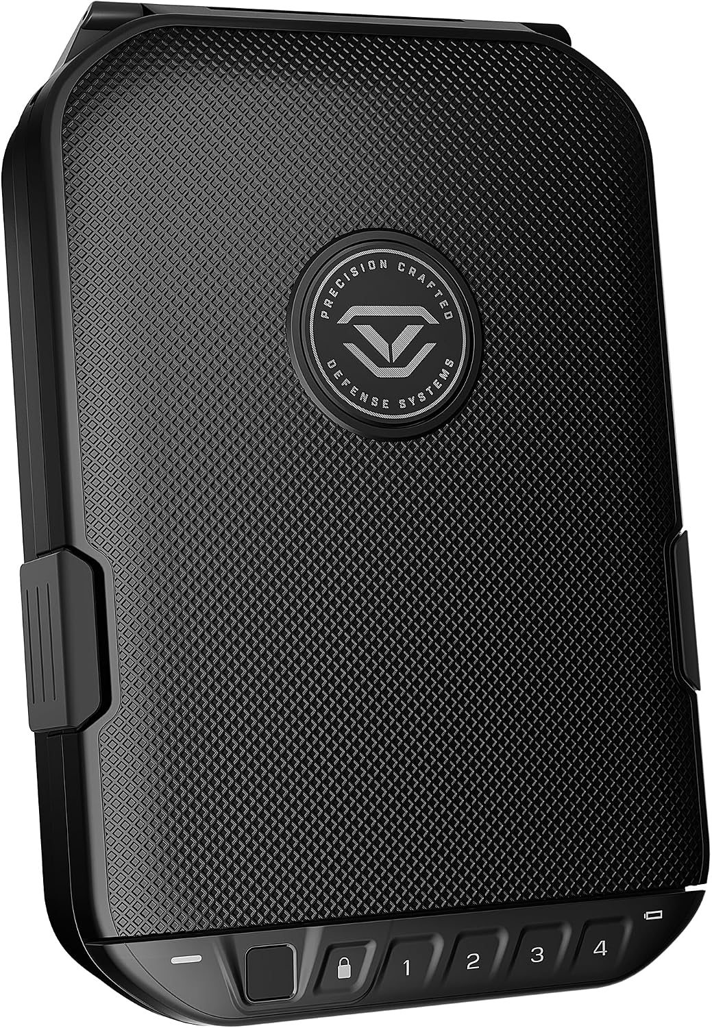 VAULTEK LifePod 20 Full-Size Biometric Lockable Weatherproof Case with Built-in Lock. Steel Security Cable. & TSA Handgun Case or Car Safe. Portable Travel Pistol Safe/Covert Black/Biometric